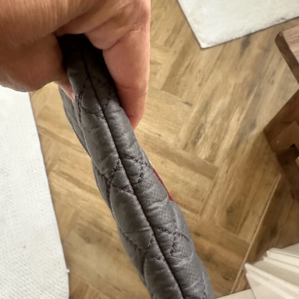 MZ Wallace Black Quilted Crossbody with orange Accents - Picture 5 of 6